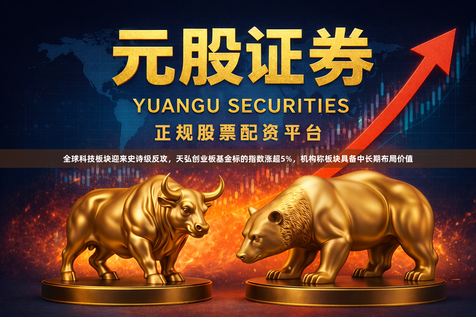 全球科技板块迎来史诗级反攻，天弘创业板基金标的指数涨超5%，机构称板块具备中长期布局价值