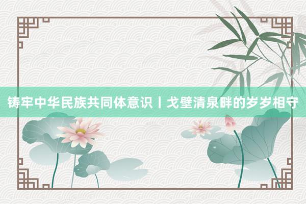 铸牢中华民族共同体意识丨戈壁清泉畔的岁岁相守