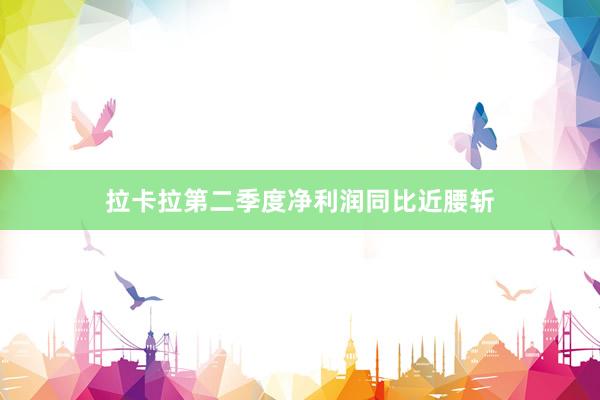 拉卡拉第二季度净利润同比近腰斩