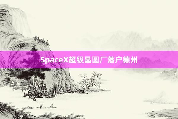 SpaceX超级晶圆厂落户德州