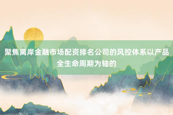 聚焦离岸金融市场配资排名公司的风控体系以产品全生命周期为轴的