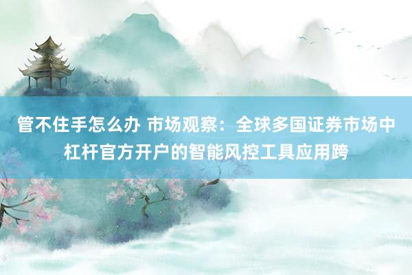 管不住手怎么办 市场观察：全球多国证券市场中杠杆官方开户的智能风控工具应用跨